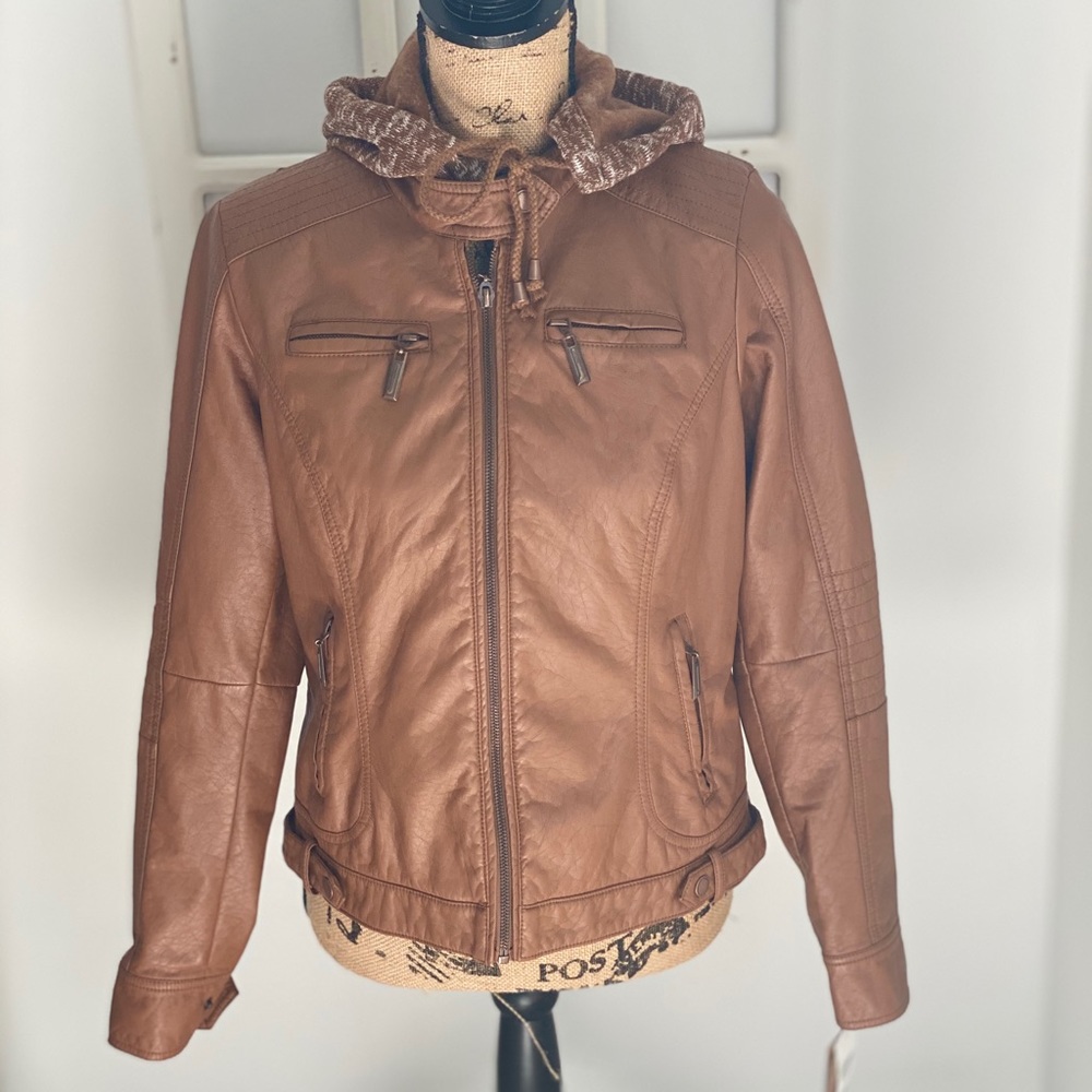 Mocha leather jacket